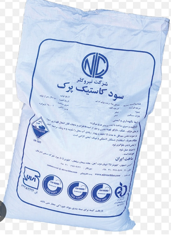 سودکاستیک پرک شرکت نیروکلر کیسه 25 کیلویی خلوص 98 درصد